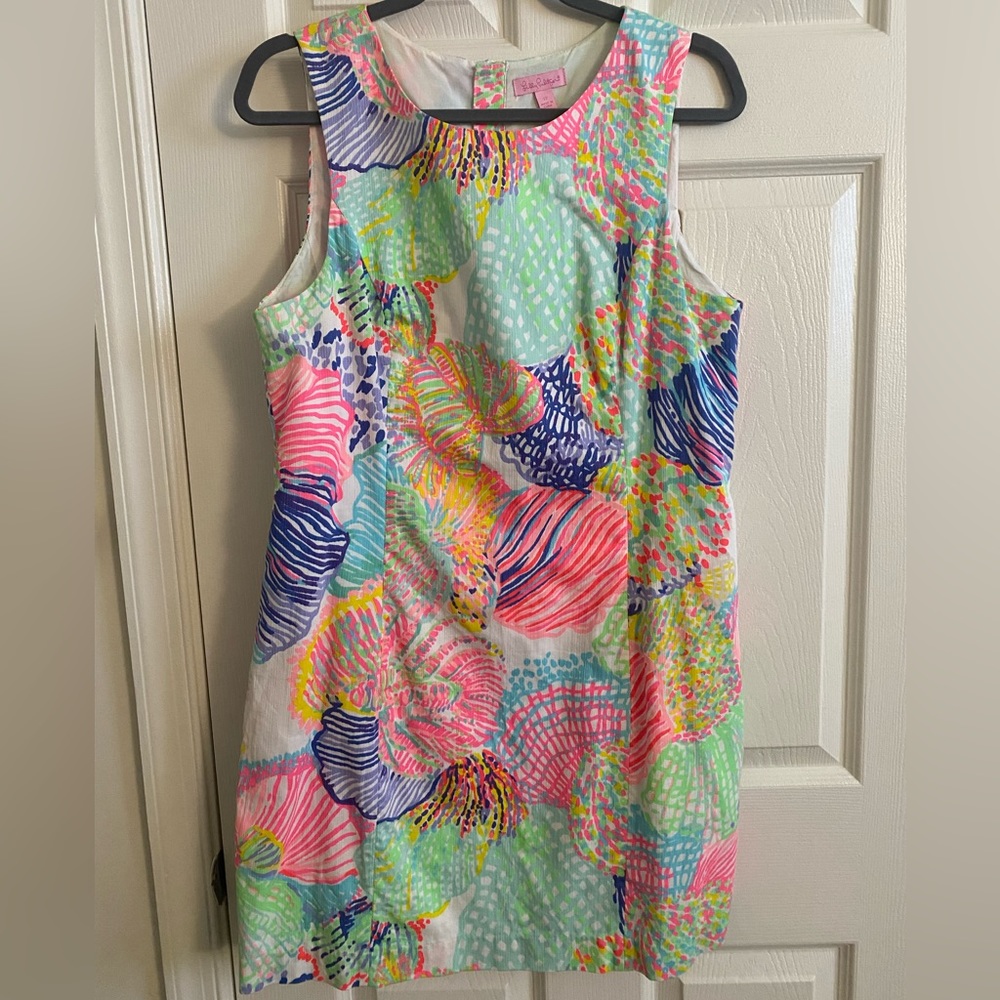 Lilly Pulitzer Mika Shift Dress in Roar of the Seas pattern. Size 12. Like new!